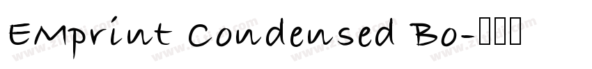 EMprint Condensed Bo字体转换